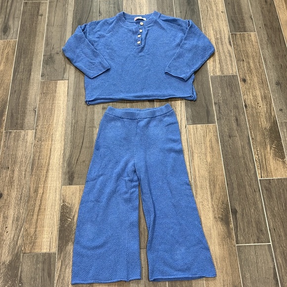 Free People Blue Knit Set - Picture 4 of 8